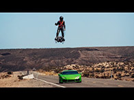 Franky Zapata flying on his Flyboard Air. COOOOL!
